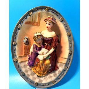 Prestige Designs Resin Wall Hanging Mother and Child 8" Tall Home Gift Vintage